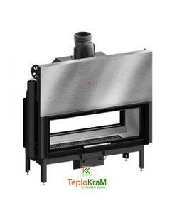 Каминная топка HITZE ARDENTE DUO 120х43.DGS 22 кВт, туннельная с гильотиной