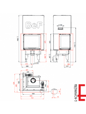 Камінна топка BeF THERM V 6 CL
