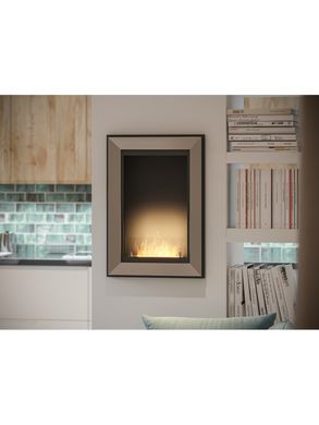 Біокамін Simple Fire FRAME 550 Inox зі склом
