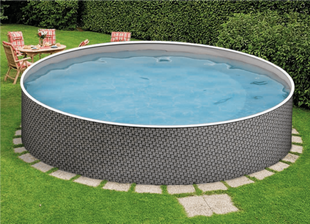 Басейн каркасний 4.6x1.2 м без фільтру, AZURO 402 DL RATTAN , з отворами - уцінка