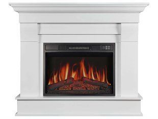 Каминокомплект ArtiFlame Albion AF23S белый с обогревом и звуком горения огня