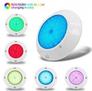 LED світильник для басейну, серія 290, RGB, пластик, 18W, 252 SMD, 260 х 35 мм