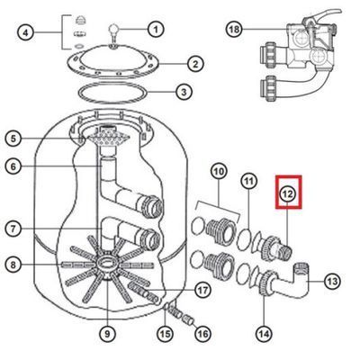 Муфта Hayward NCX2312061 для фільтрів серії NC (D 780-900)