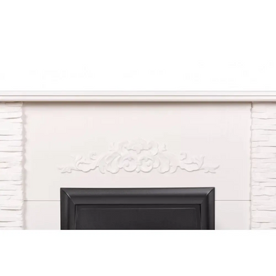 Каминокомплект Ларнака White + INVER BLACK