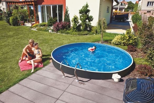 Басейн каркасний 4.6x1.2 м без фільтру, AZURO 402 DL RATTAN , з отворами - уцінка