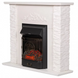 Каминокомплект Ларнака White + INVER BLACK