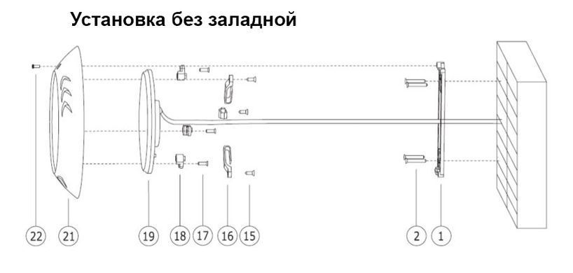LED прожектор RGB, пластик, 18ВТ,  252 led Linex