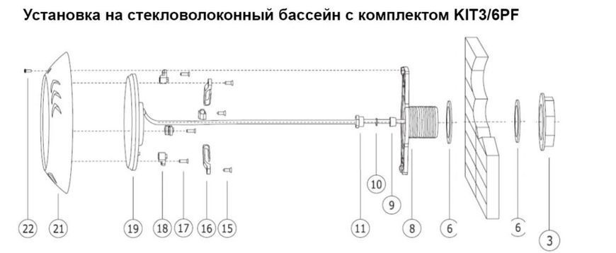 LED прожектор RGB, пластик, 18ВТ,  252 led Linex