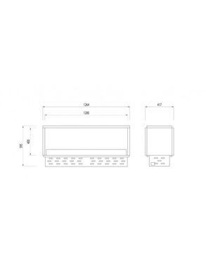 Биокамин GlammFire GLAMMBOX EVOPlus 1200 DF туннель