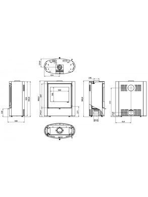 Сталева піч Defro Home SEDNA