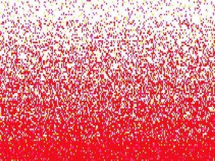 Стеклянная мозаика DEGRADADO ROJO (2.5 x 2.5 см) на бумаге