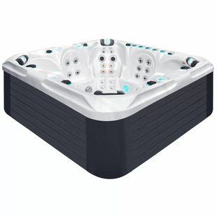 Гидромассажный бассейн Passion Spas Excite Mighty Wave (224x224x91 см), Серебристо-белый