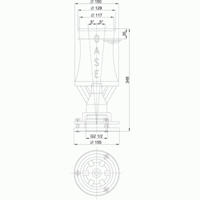 Форсунка Cascade 110 T - 50916