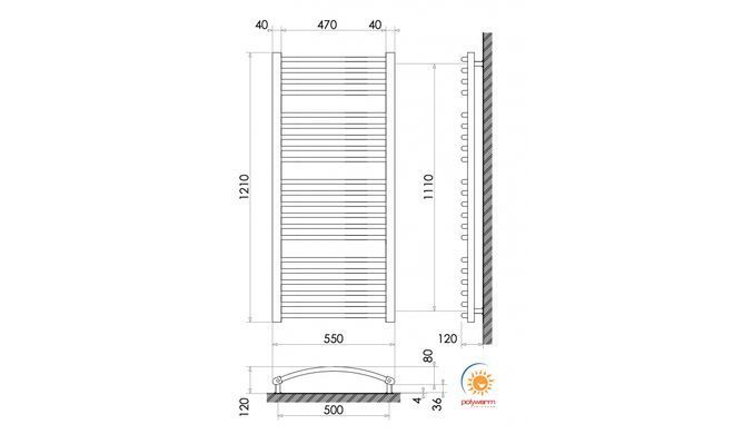 Радіатор опалення для ванної кімнати Polywarm WG21/55