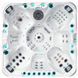 Гідромасажний басейн Passion Spas Excite Mighty Wave (224x224x91 см), Сріблясто-білий