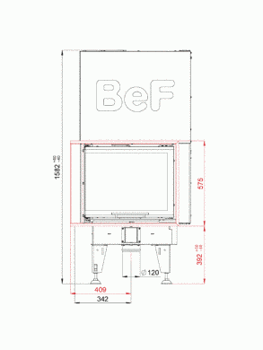 Каминная топка BeF THERM V 7 CL