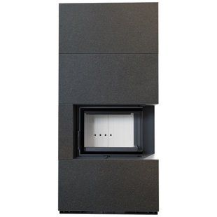 Камин Kratki FLOKI BOX правый 8 kW &Oslash; 160 в корпусе INDIAN BLACK