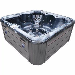 Гідромасажний басейн Aquajoy Ibiza (200х200х89 см), темний опал, з динаміками та LED-підсвічуванням