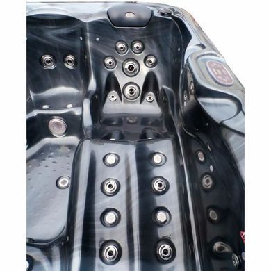 Гидромассажный бассейн Aquajoy Ibiza (200х200х89 см), темный опал, с динамиками и LED-подсветкой
