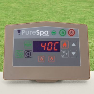 Надувний джакузі Intex 28446 Chevron Deluxe Whirlpool Spa, на 4 особи 175см х 175см х 71см| , Intex