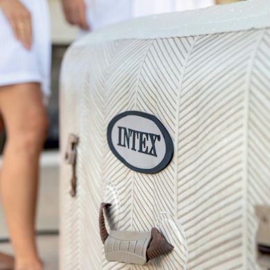 Надувний джакузі Intex 28446 Chevron Deluxe Whirlpool Spa, на 4 особи 175см х 175см х 71см| , Intex