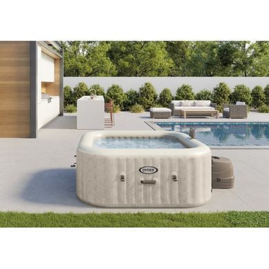 Надувний джакузі Intex 28446 Chevron Deluxe Whirlpool Spa, на 4 особи 175см х 175см х 71см| , Intex