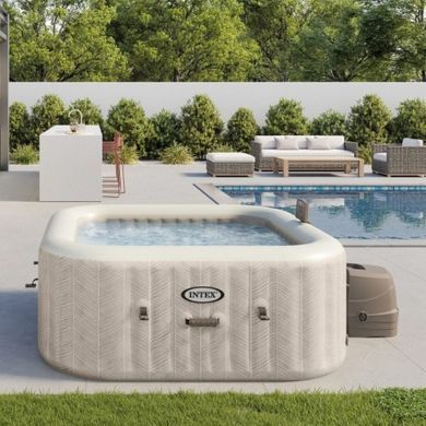 Надувний джакузі Intex 28446 Chevron Deluxe Whirlpool Spa, на 4 особи 175см х 175см х 71см| , Intex