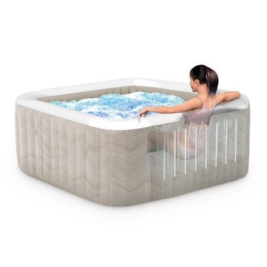 Надувний джакузі Intex 28446 Chevron Deluxe Whirlpool Spa, на 4 особи 175см х 175см х 71см| , Intex