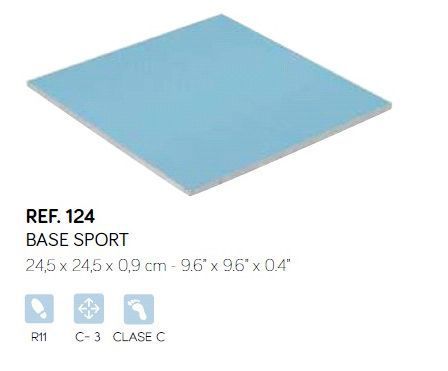 Плитка База стільники 24.5x24.5х0.9 см (блакитна) SPORT