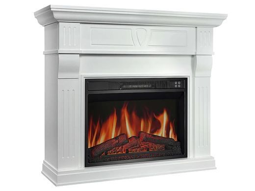 Камінокомплект ArtiFlame Beethoven AF23S білий з обігрівом і звуком горіння вогню