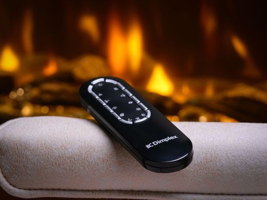 Електрокамін тристоронній Dimplex Ignite Bold 50 (BXLF50) з обігрівом, дровами та кристалами скла.