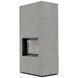Камін Kratki FLOKI BOX 8 kW &Oslash; 160 в обудові з керамограніту CEMENTO GRIGIO BOCCIARDATA