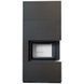Камін Kratki FLOKI BOX правий 8 kW &Oslash; 160 в обудові модульній INDIAN BLACK