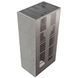 Камін Kratki FLOKI BOX 8 kW &Oslash; 160 в обудові з керамограніту CEMENTO GRIGIO BOCCIARDATA