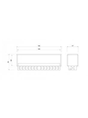 Біокамін GlammFire ​​GLAMMBOX EVOPlus 1600 DF тунель