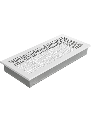 Вентиляційна решітка Kratki 17x37 см ABC біла