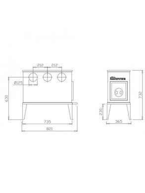 Чугунная печь Dovre 300 CB