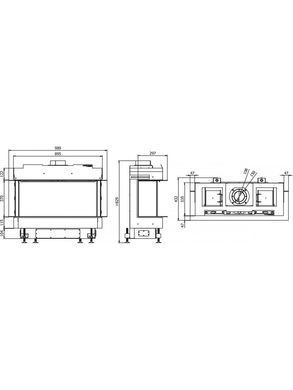 Каминная топка Defro Home VITAL 37 S C - Газ пропан