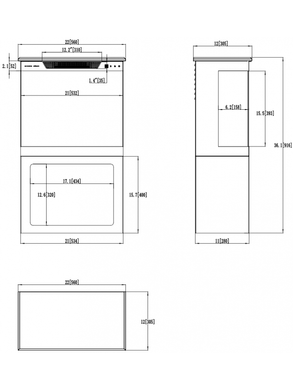 Електрокамін AFLAMO TOWER 56 + STAND