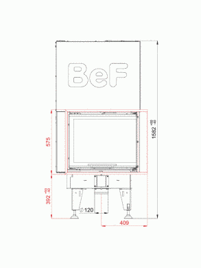 Каминная топка BeF THERM V 7 CP