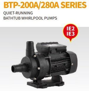 Насос гідромасажний BTP-280A (3 м&sup3;/год, Н=6 м, 6 м&sup3;/год, Н=3м 0,18-0,28 кВт, 220В)