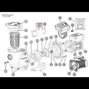 Муфта підключення насоса Hayward Tristar 63 мм (SP3200UNKIT63)