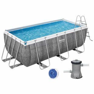 Каркасный бассейн Bestway 56722 (412х201х122 см) с картриджным фильтром и лестницей