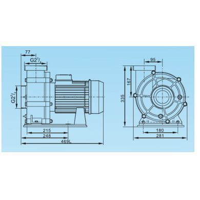 Насос Aquaviva LX WTB550Т (380В, 90 м3/ч, 7.5HP)