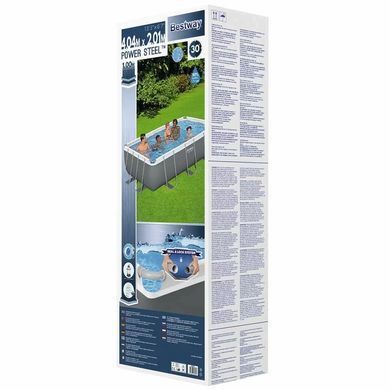 Каркасний басейн Bestway 56442 (404х201х100 см) з піщаним фільтром та драбиною
