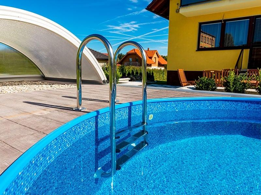Каркас басейну Ibiza овал 11 х 5 х 1.5м, з отворами під скімер та форсунку