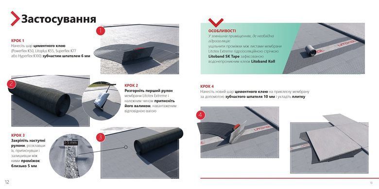 Мембрана Litokol Litotex Extreme LMDSXT15
