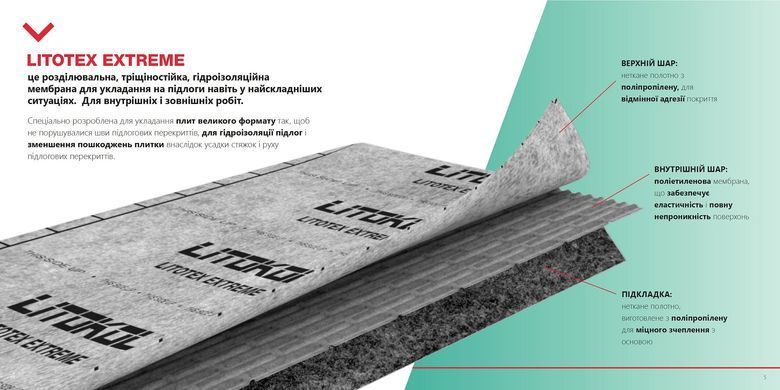 Мембрана Litokol Litotex Extreme LMDSXT15