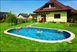 Басейн каркасний 12х6х1.5 м з отворами, для монтажу в ґрунт, IBIZA OVAL 3EXB0426
