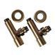 Кран кутовий NAVIN 1/2 "х1/2", подовжений, антична бронза, 2 шт.
